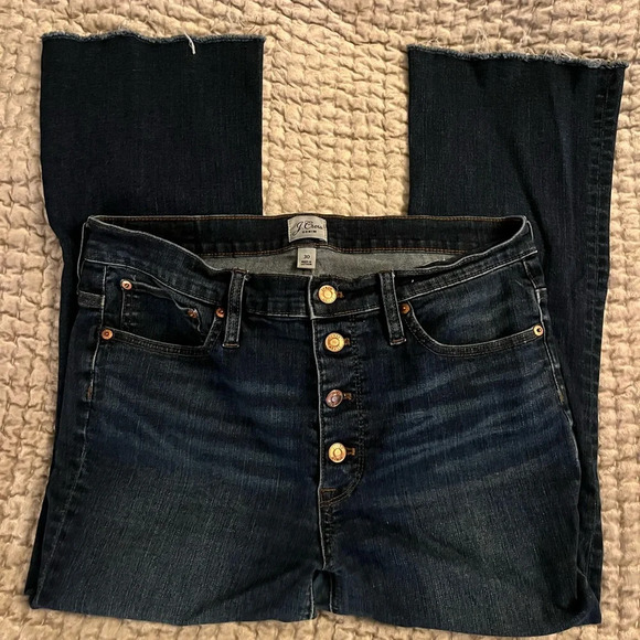 J. Crew Denim - J Crew Billie Demi Boot Cut Jeans • Button Fly •.Women’s 30 or Size 10